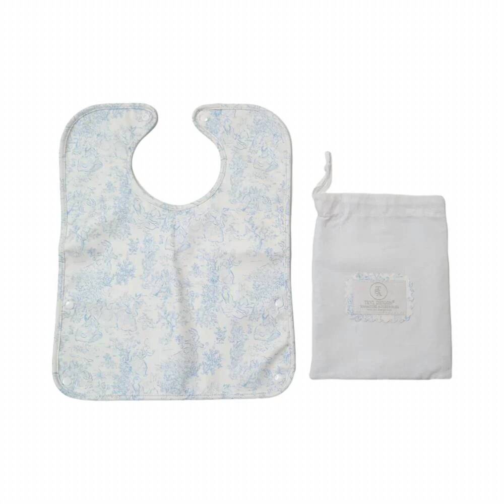 NEW TRVL DESIGN kid's best bib in bunny toile blue